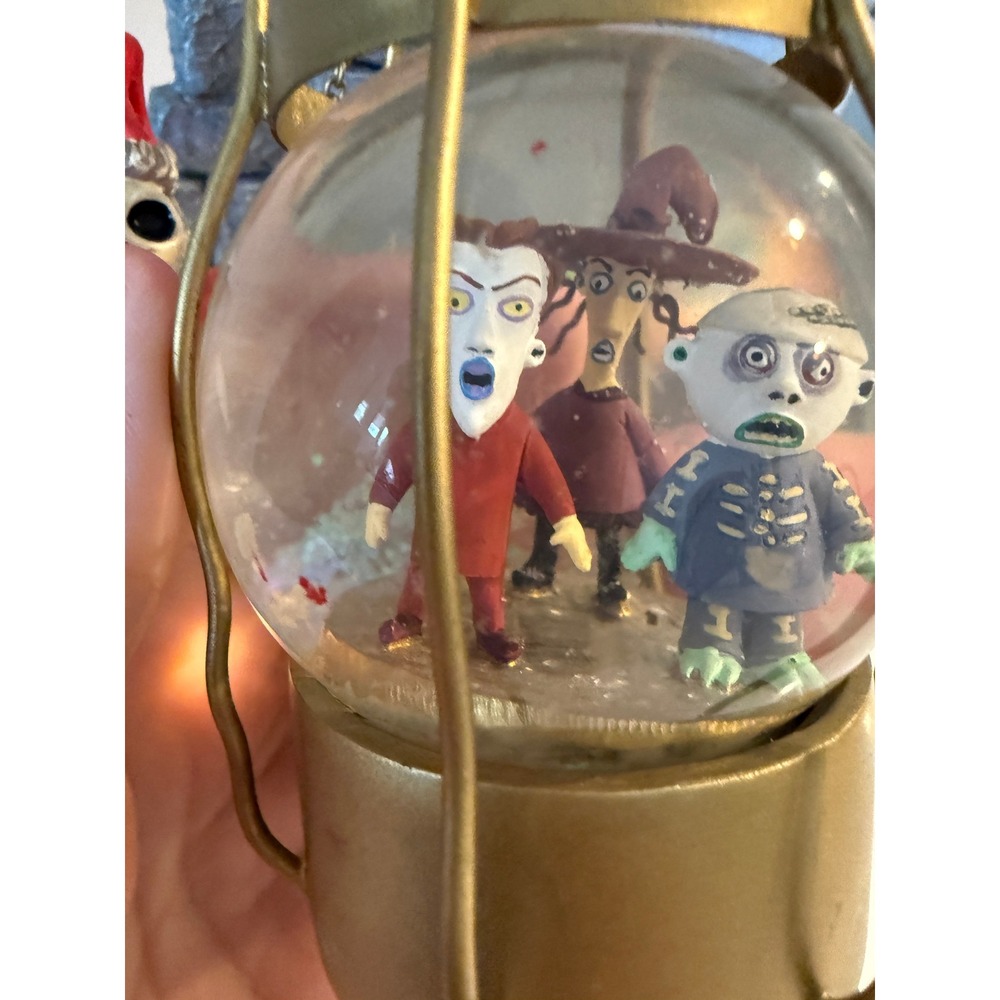 Disney Nightmare Before Christmas Jack lock SHock Barrel SnowGlobe Rare - Picture 3 of 11